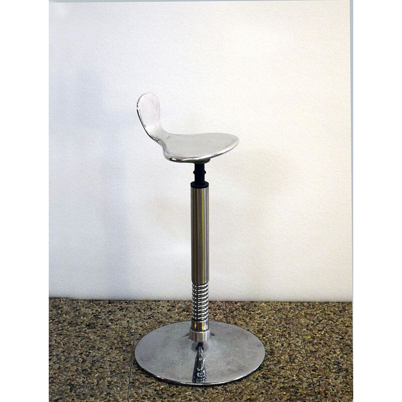 Vintage medical adjustable stool Italian 1970