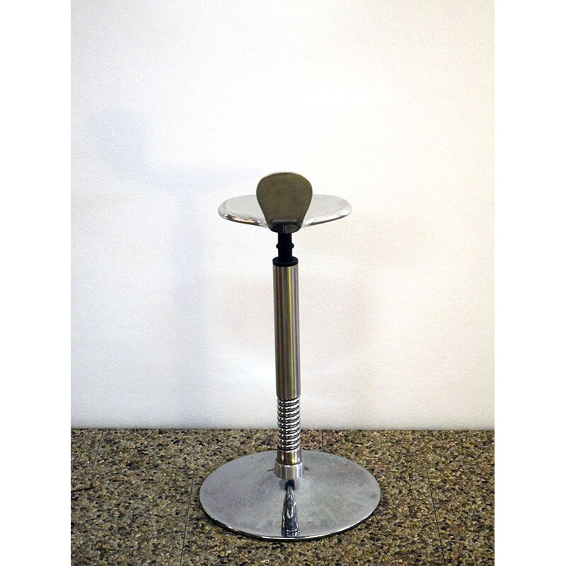 Vintage medical adjustable stool Italian 1970