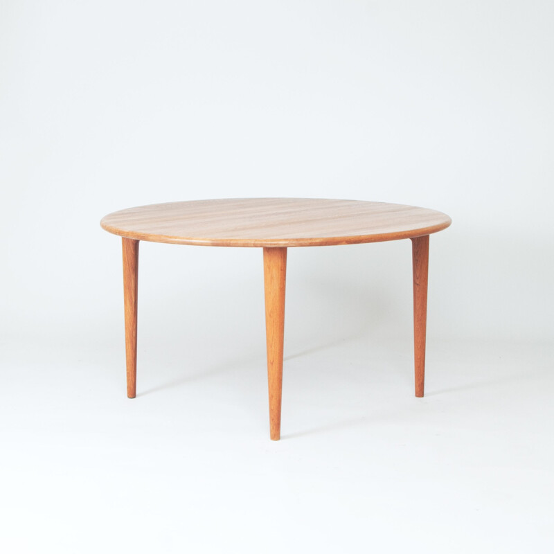 Vintage oakwood coffee table by Mikael Laursen, Denmark 1970