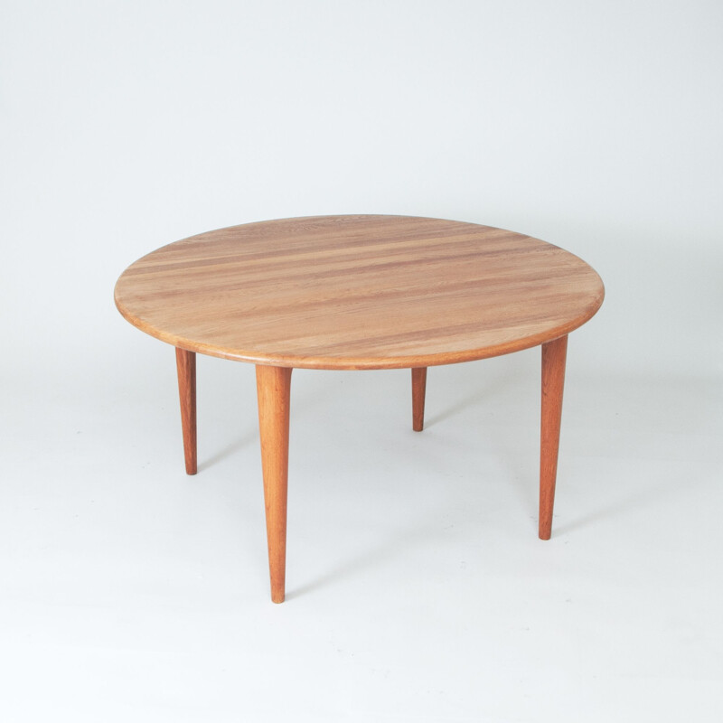 Vintage oakwood coffee table by Mikael Laursen, Denmark 1970