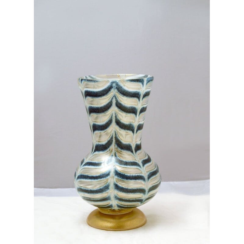 Vintage Graffito Barbarico Vase by Ercole Barovier for Barovier & Toso, 1969