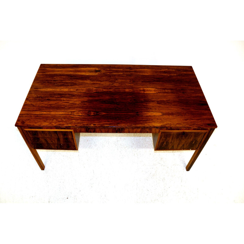 Vintage rosewood desk, Sweden 1960