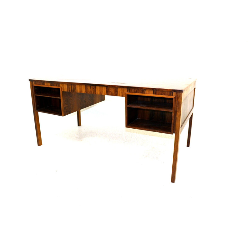 Vintage rosewood desk, Sweden 1960