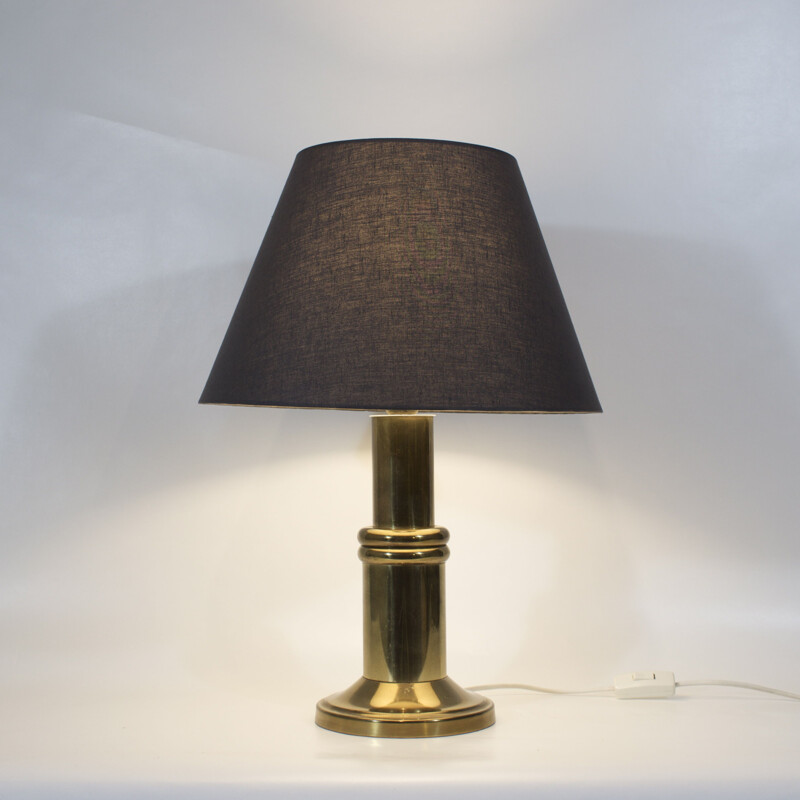 Vintage brass table lamp, 1960