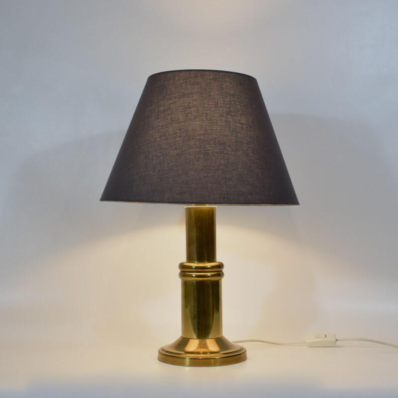 Vintage brass table lamp, 1960