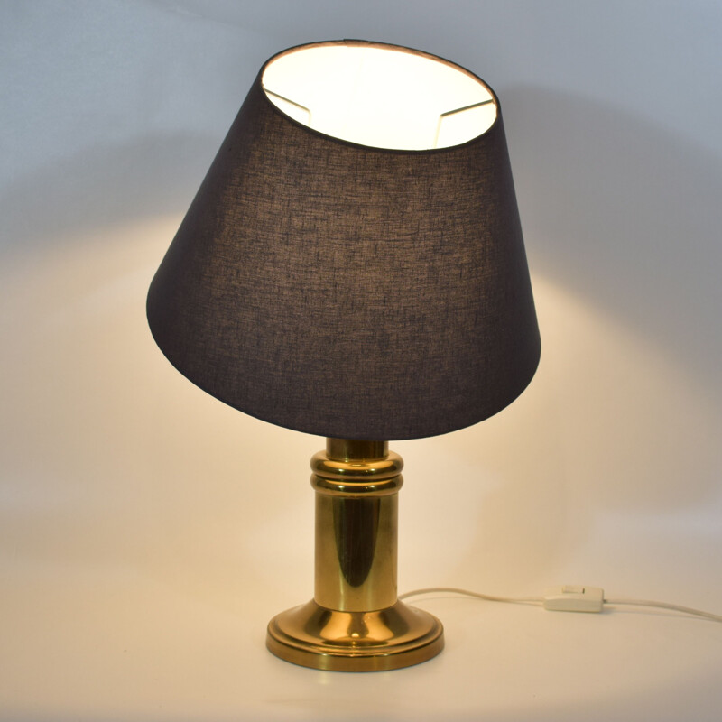 Lampada da tavolo in ottone vintage, 1960