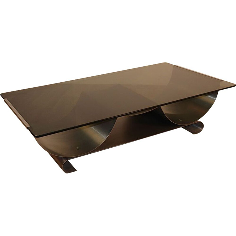 Vintage coffee table by Jean-François Monnet for Kappa 1970