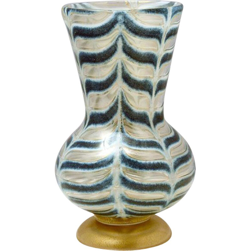 Vintage Graffito Barbarico Vase by Ercole Barovier for Barovier & Toso, 1969