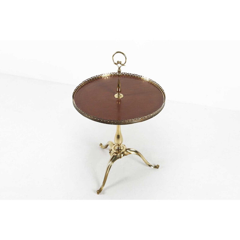 Vintage bronze side table