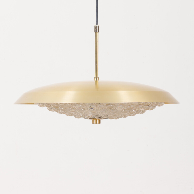 Vintage Brass Pendant Lamp by Carl Fagerlund for Orrefors 1960s