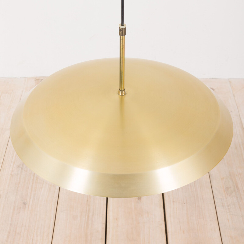 Vintage Brass Pendant Lamp by Carl Fagerlund for Orrefors 1960s