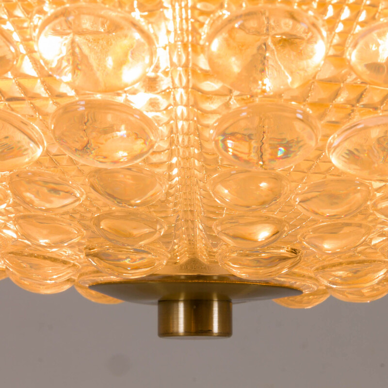 Vintage Brass Pendant Lamp by Carl Fagerlund for Orrefors 1960s