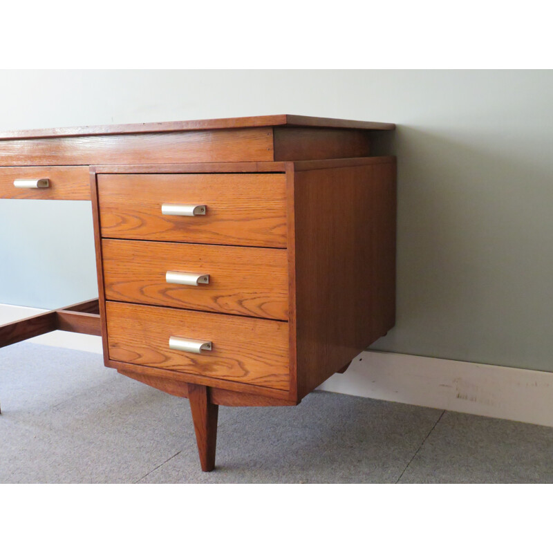 Bureau vintage en chêne 1960