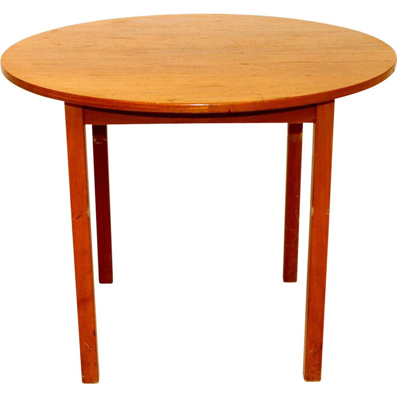 Table vintage de salle à manger en teck, Suède 1960