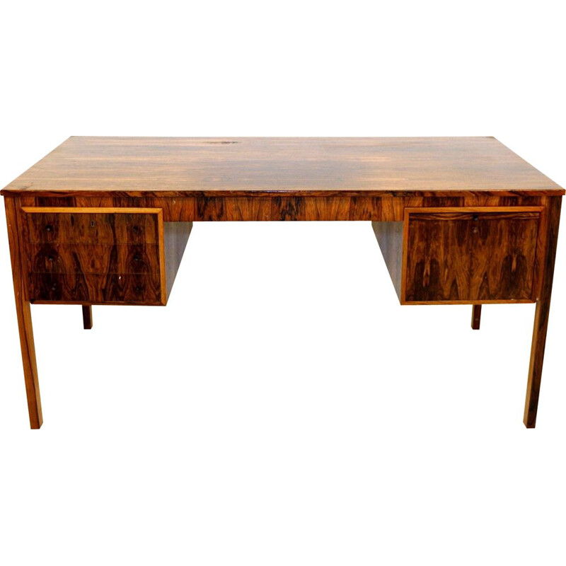 Vintage rosewood desk, Sweden 1960