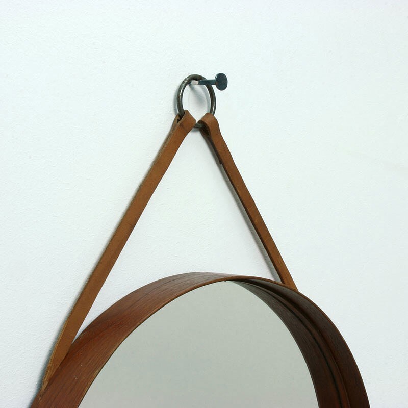 Glas Master Markaryd Scandinavian mirror with teak wood - 1960s