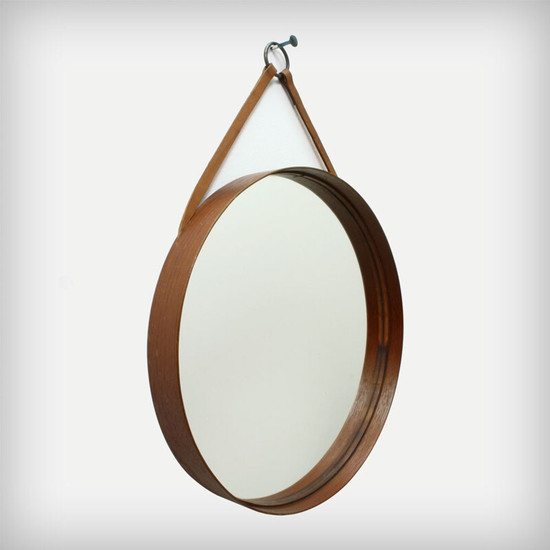 Glas Master Markaryd Scandinavian mirror with teak wood - 1960s