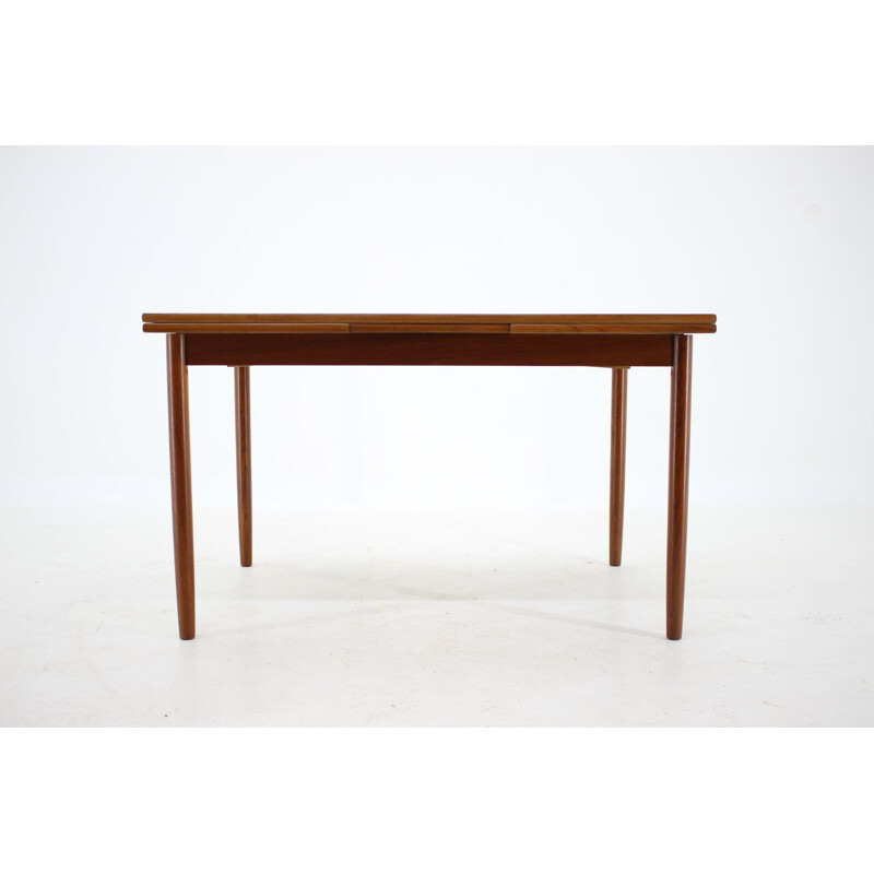 Vintage Teak Extendable Dining Table, Denmark 1960s