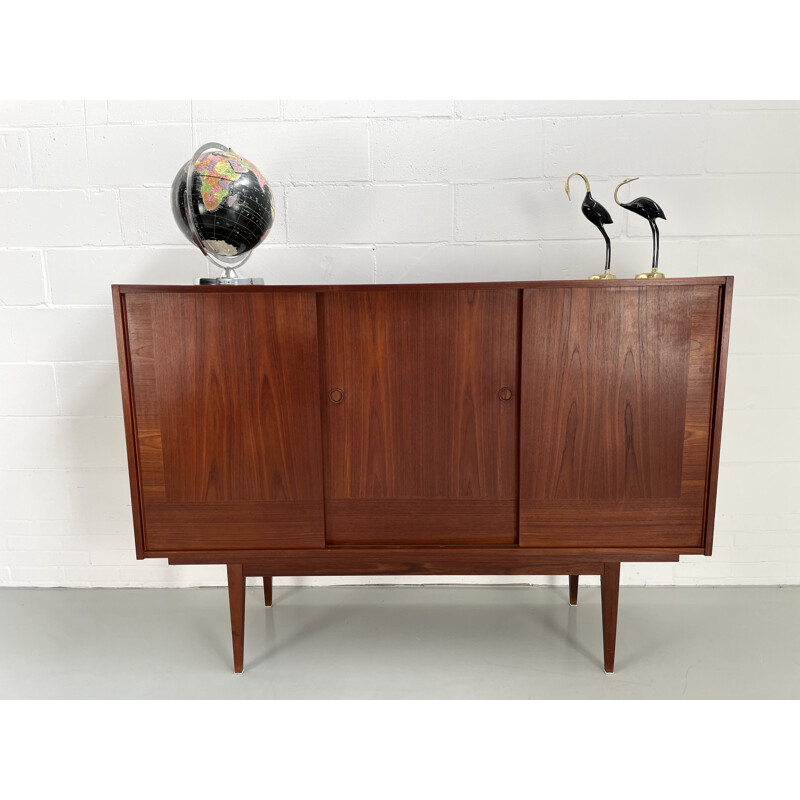 Vintage teak highboard, Denmark