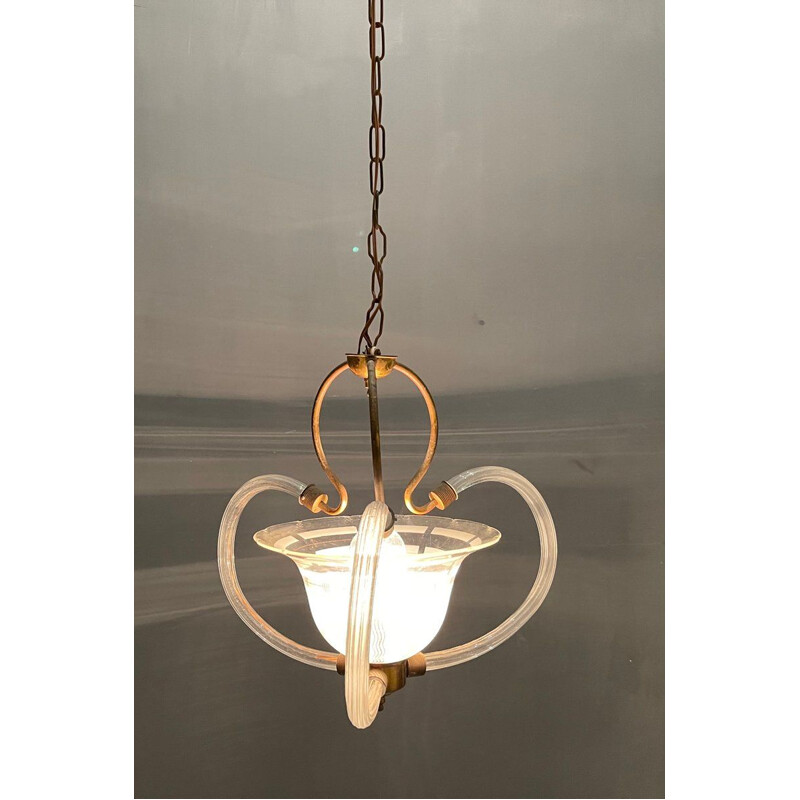 Vintage Murano glazen hanglamp, 1950