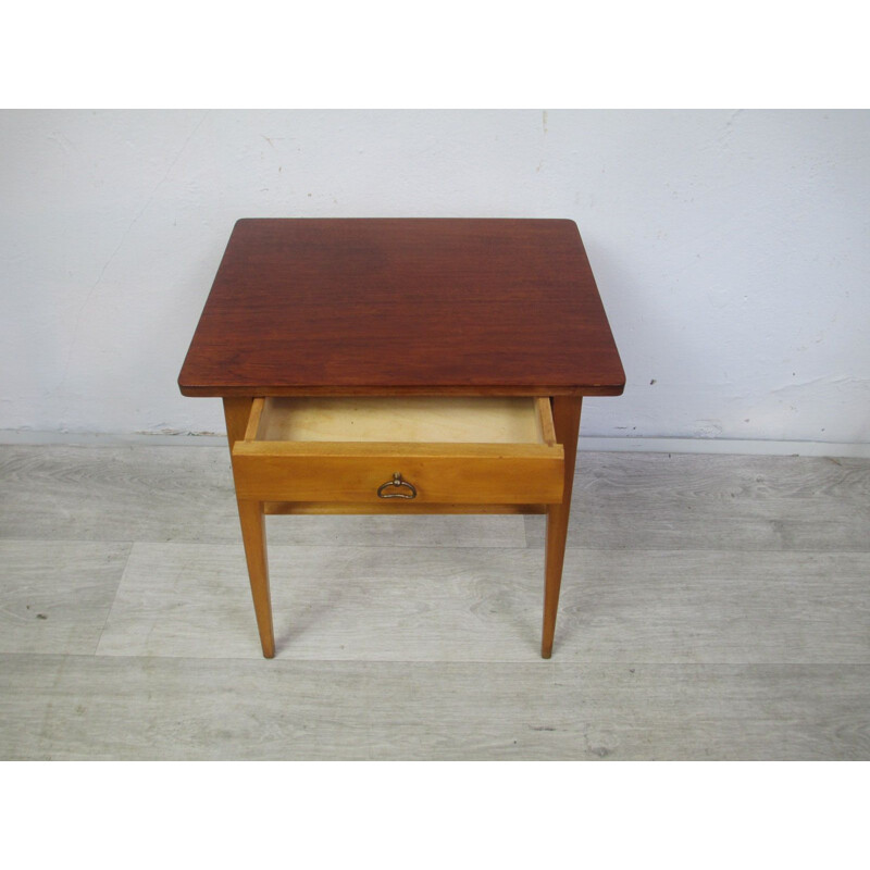 Vintage teak Side Table, 1950s