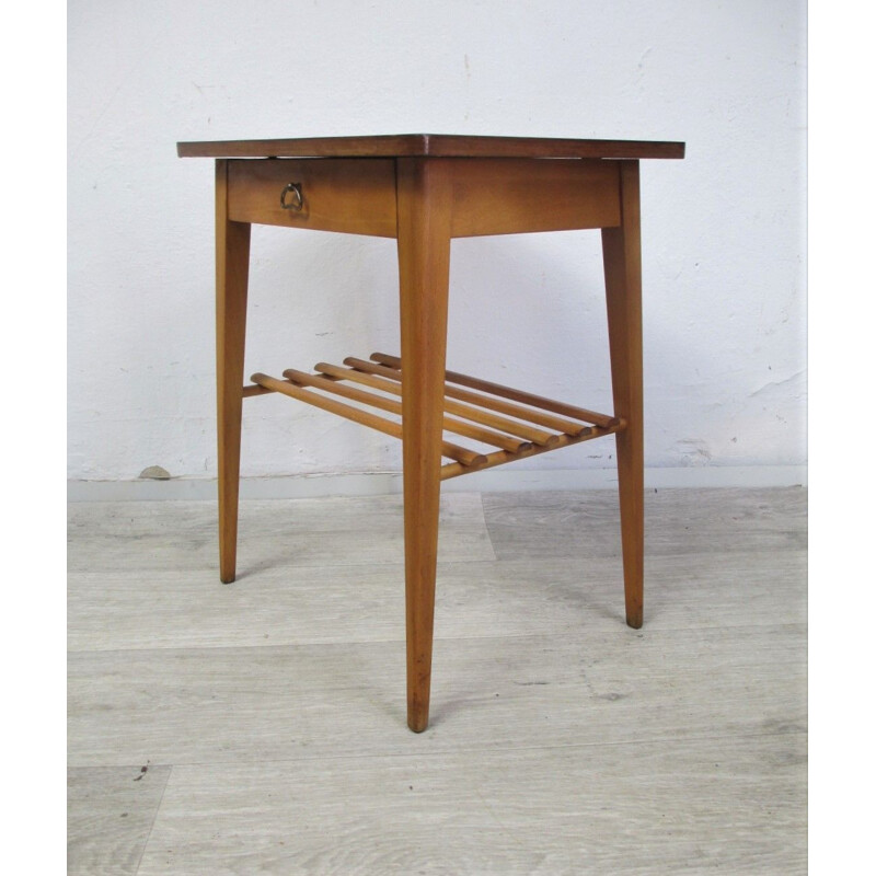 Vintage teak Side Table, 1950s