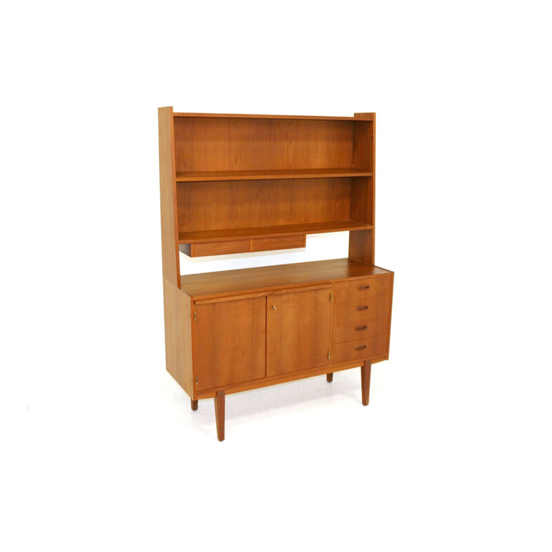 Vintage teak bookcase, Sweden 1960s