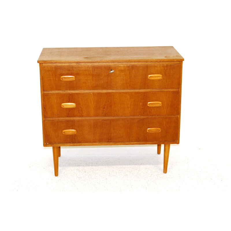 Vintage teak chest of drawers, Sweden 1950s