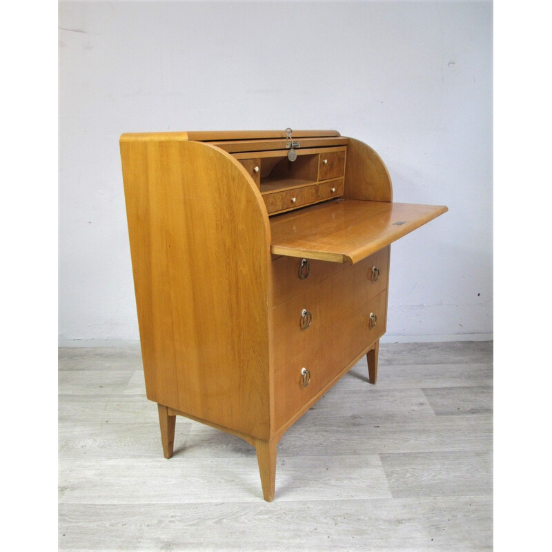 Vintage Secretary Desk, Sweden 1950s