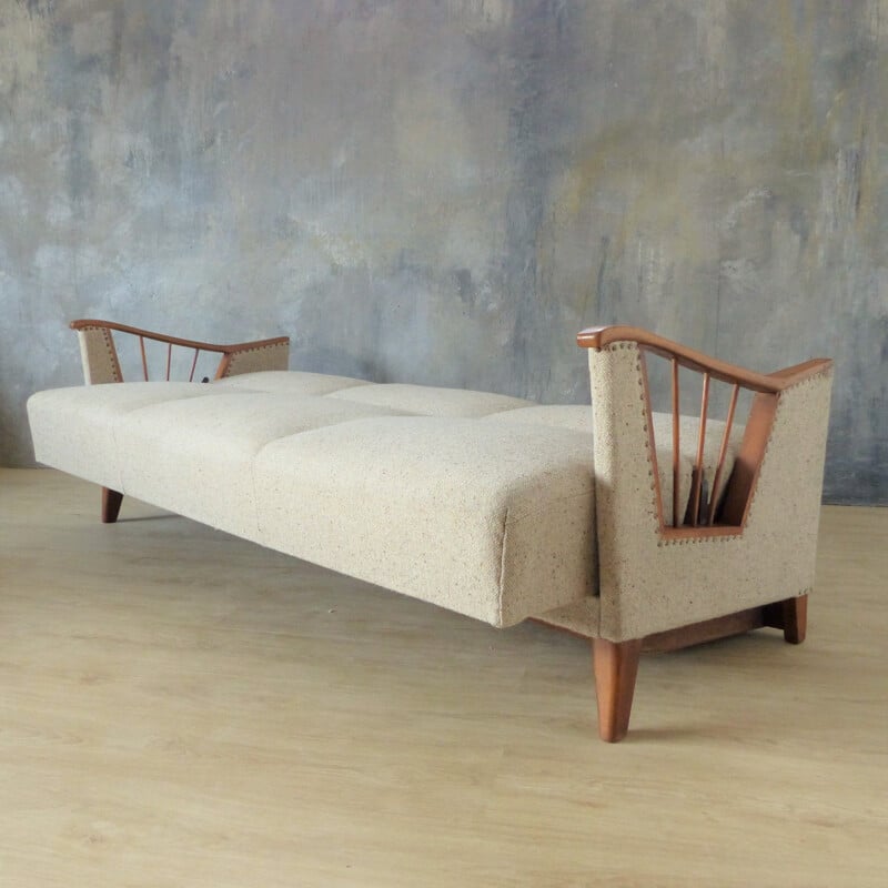 Canapé-lit de jour vintage en état d'origine 1950