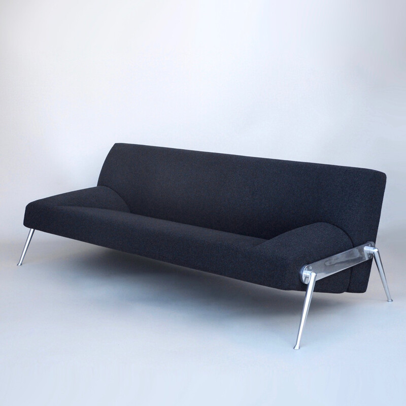 Interprofil daybed sofa in grey fabric, Stefan HEILIGER - 1990s