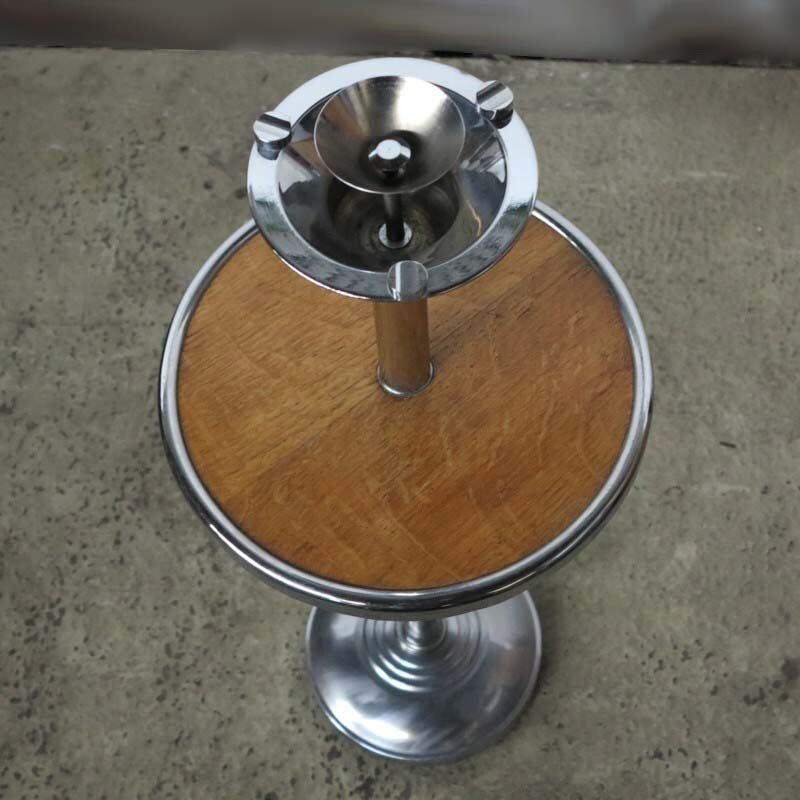 Vintage Art Deco ashtray on stand, 1930