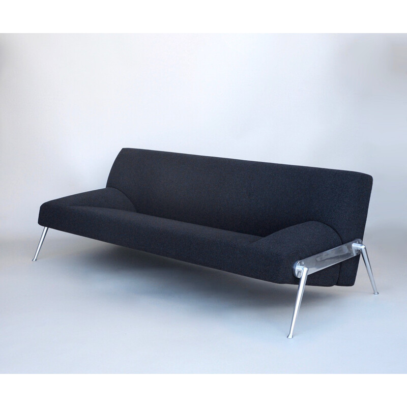 Interprofil daybed sofa in grey fabric, Stefan HEILIGER - 1990s