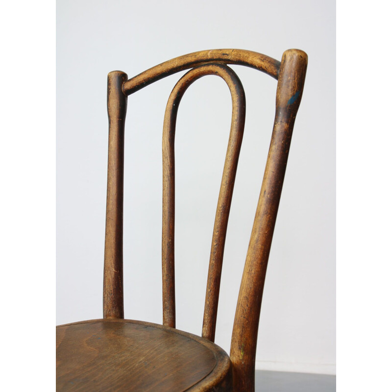 Sedia vintage in legno curvato di Johann Kohn and Co 1930