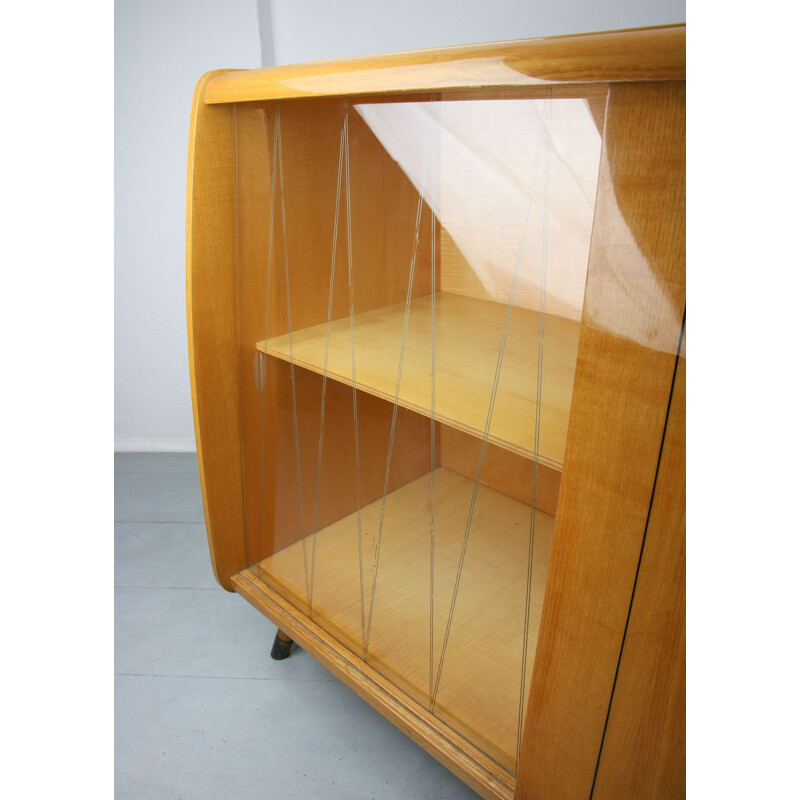 Mid-century Turntable LP Cabinet  Sideboard, 1950s