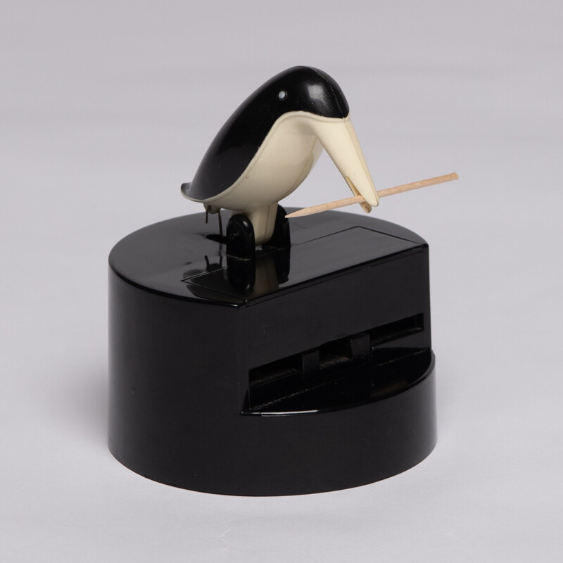 Vintage Bakelite Toucan Cocktail Stick Dispenser 1960s