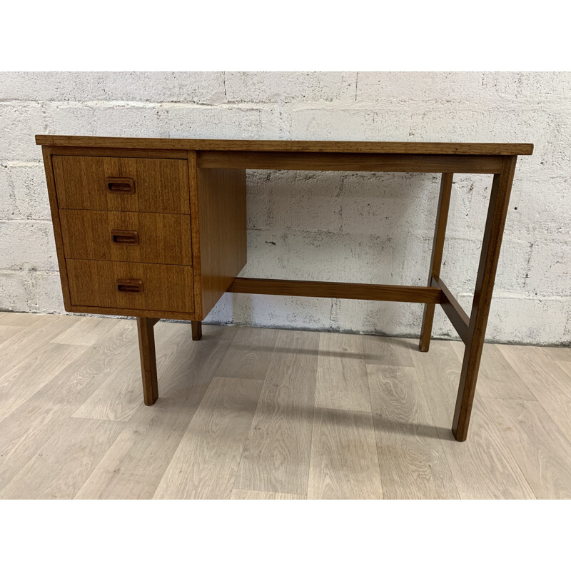 Vintage double-sided desk, Scandinavian 1960s