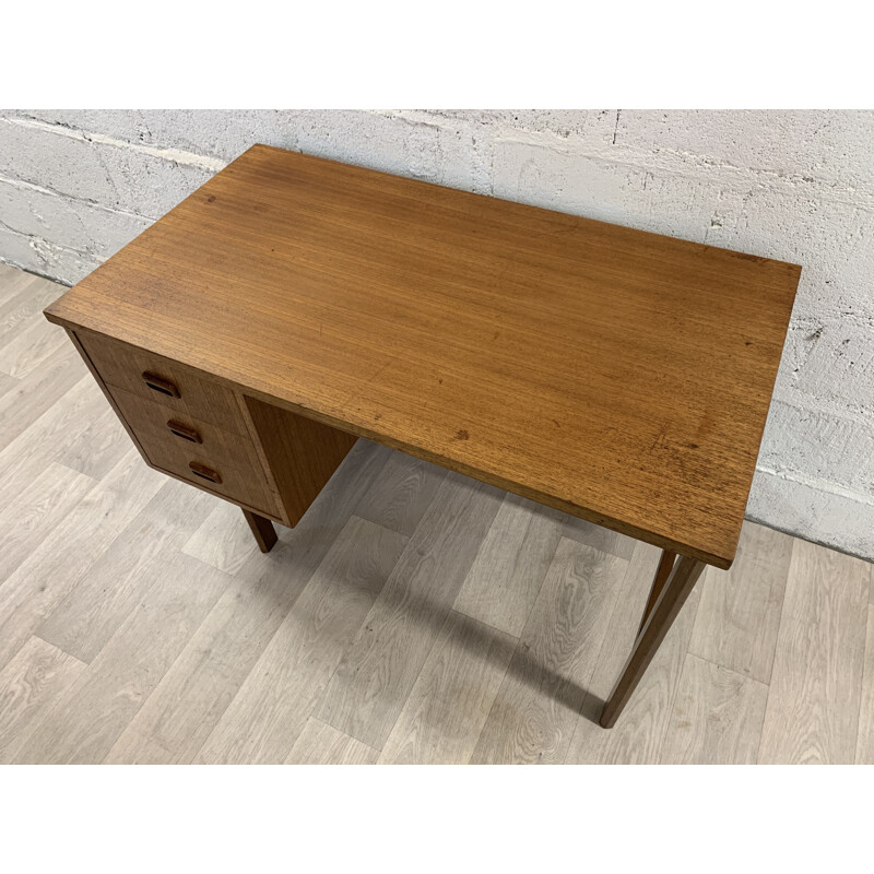 Vintage double-sided desk, Scandinavian 1960s