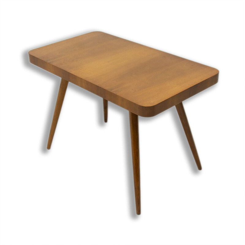 Vintage walnut coffee table by Český nábytek, Czechoslovakia 1960