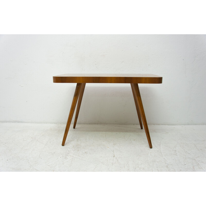 Vintage walnut coffee table by Český nábytek, Czechoslovakia 1960