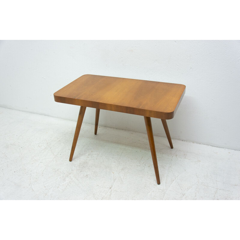 Vintage walnut coffee table by Český nábytek, Czechoslovakia 1960