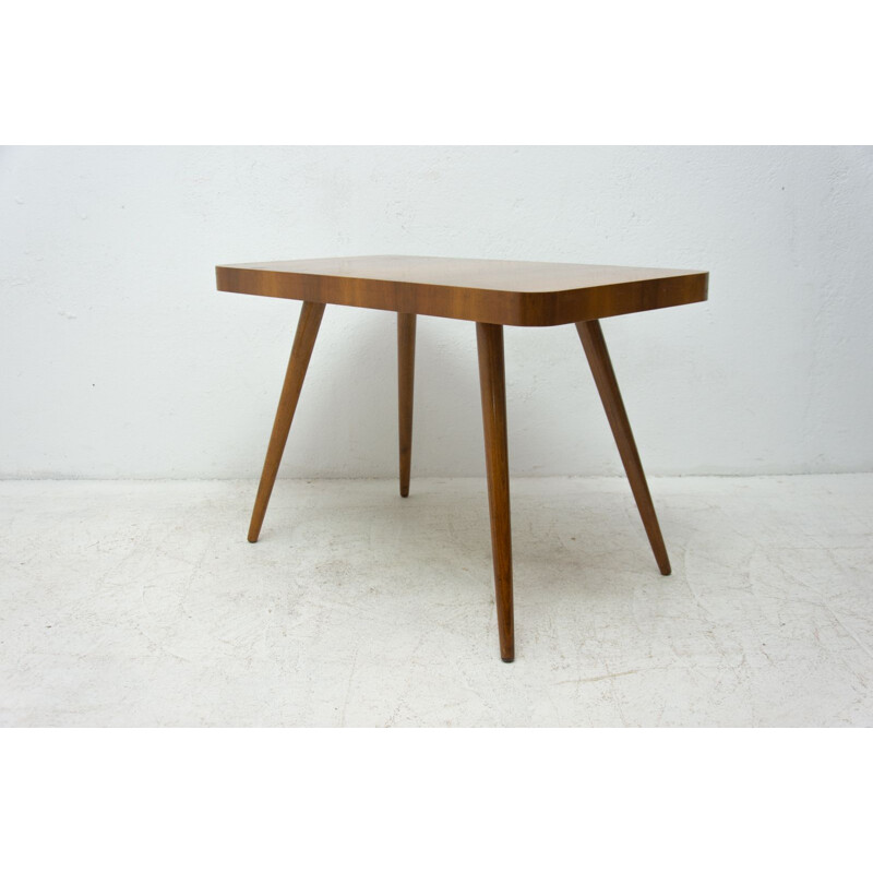 Vintage walnut coffee table by Český nábytek, Czechoslovakia 1960