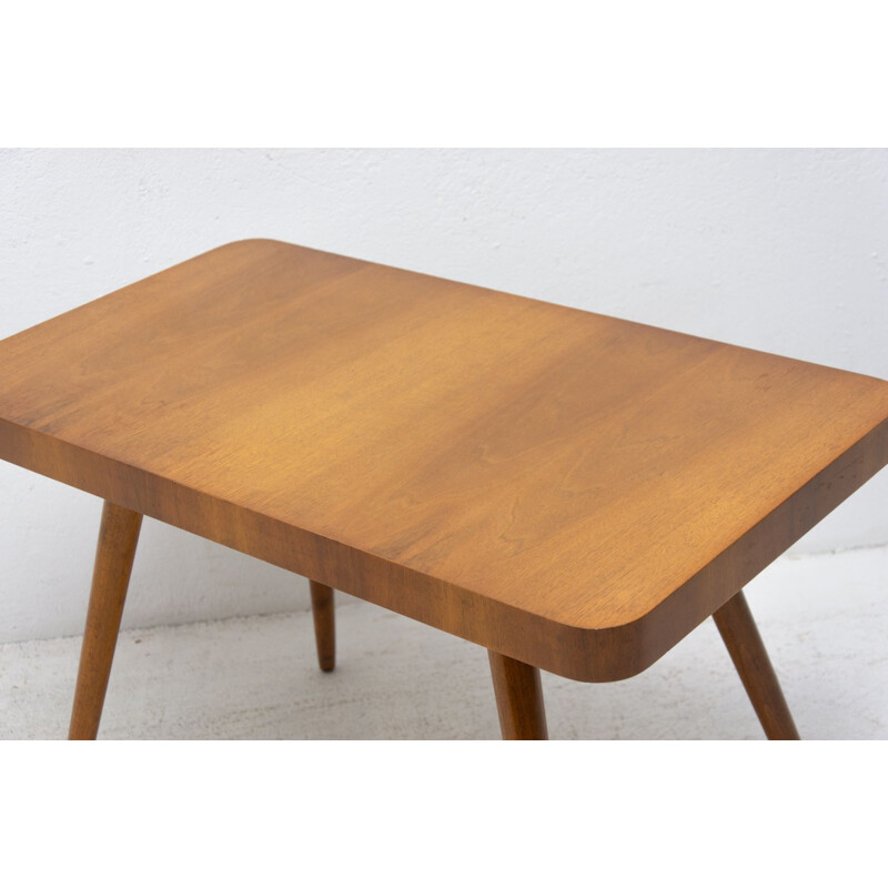 Vintage walnut coffee table by Český nábytek, Czechoslovakia 1960