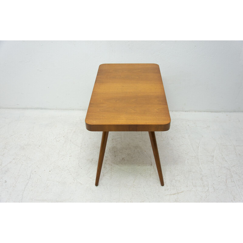 Vintage walnut coffee table by Český nábytek, Czechoslovakia 1960