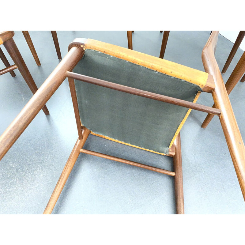 Set of 6 vintage Dining Chairs by Georg Leowald for Wilkhahn, Germany 1950s