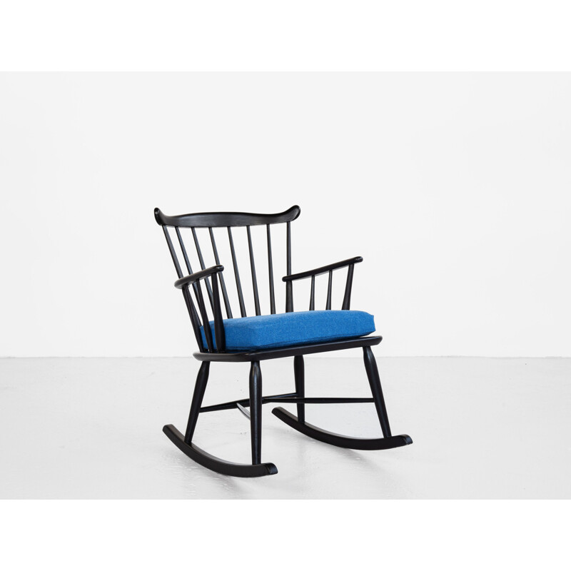 Fauteuil à bascule vintage par Thomas Harlev pour Farstrup, Danemark 1960