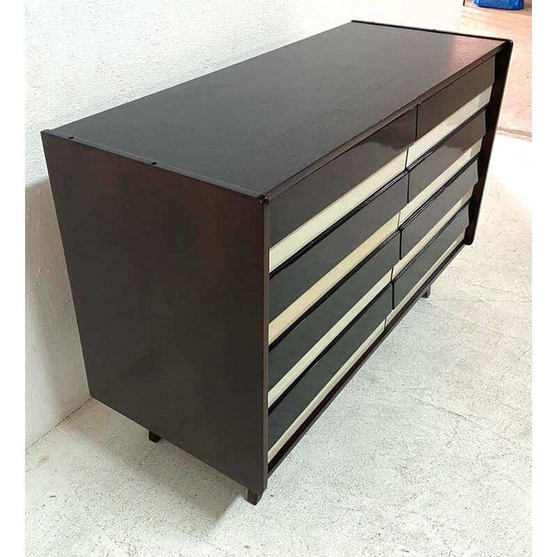 Vintage modernist chest of drawers U-453 by Jiří Jiroutek, Czechoslovakia 1960s
