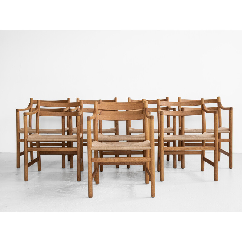 Set of 8 Midcentury chairs CH46 by Hans Wegner for Carl Hansen & Son Danish