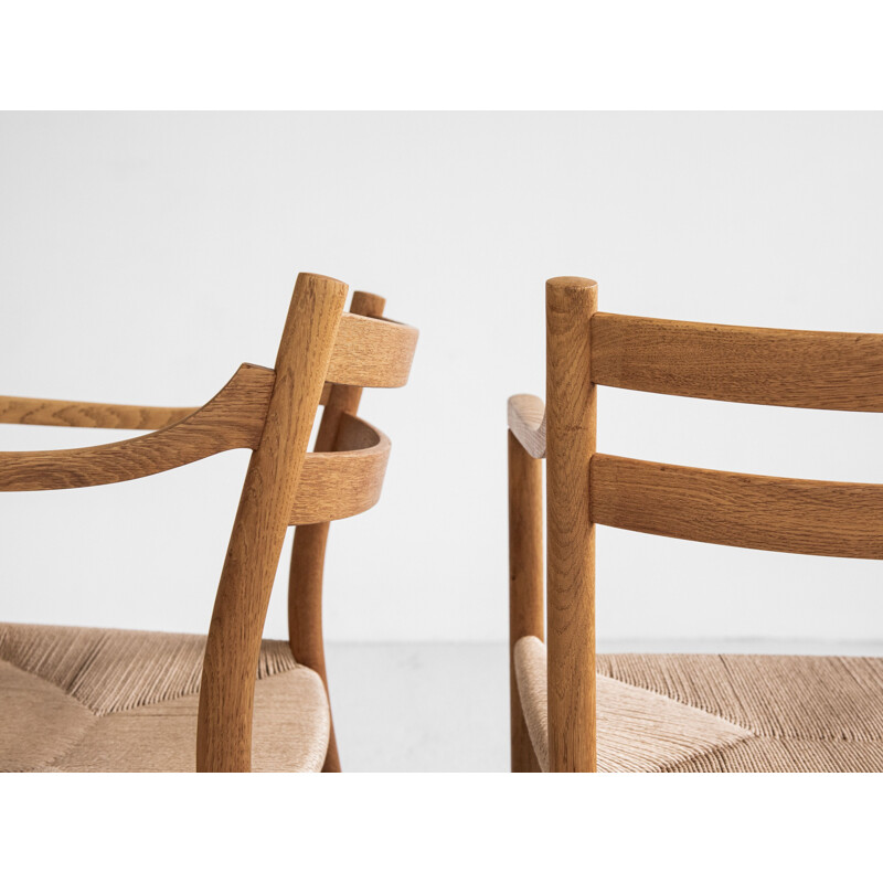 Set of 8 Midcentury chairs CH46 by Hans Wegner for Carl Hansen & Son Danish