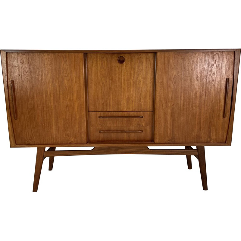 Vintage teak high board, Danish 1960s